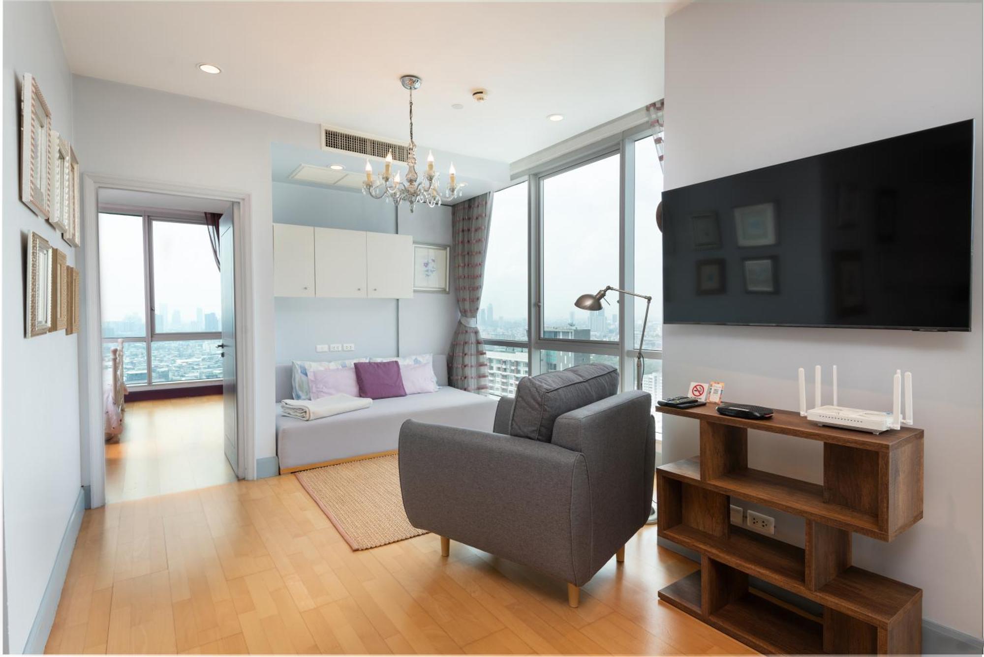 Sky Villas Apartments Bangkok Rum bild
